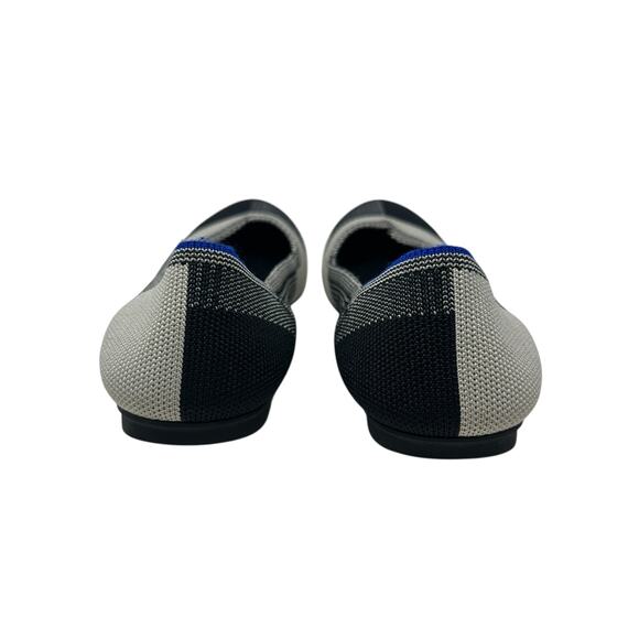 Rothy's The Flat Captoe Black‎ White Plaid Check Retired Ballerina Size 7 - Picture 8 of 14